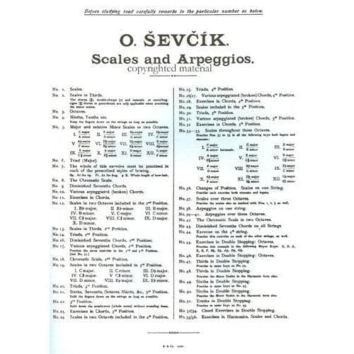 Sevcik, Otakar - Scales and Arpeggios For Violin Published by Bosworth & Co - Image 3