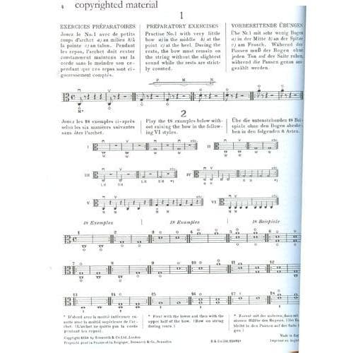 Sevcik, Otakar - School of Bowing Technique Op 2 Part 1 For Viola Arranged by Tertis Published by Bosworth & Co - Image 2
