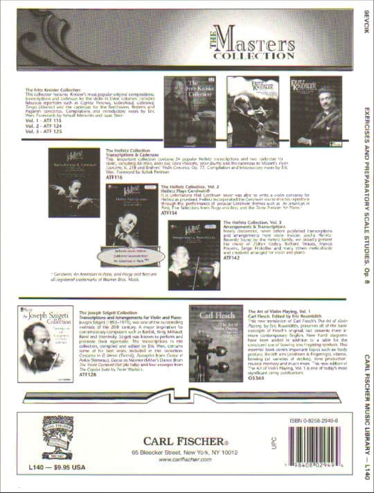 Sevcik, Otakar - Shifting the Position & Preparatory Scale Studies Op 8 - Violin - published by Carl Fischer - Image 3