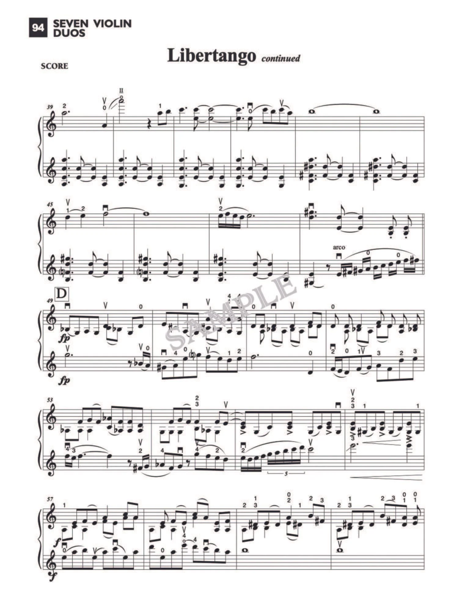 Seven Violin Duos - arranged by Mark O'Connor - Digital Download - Image 4
