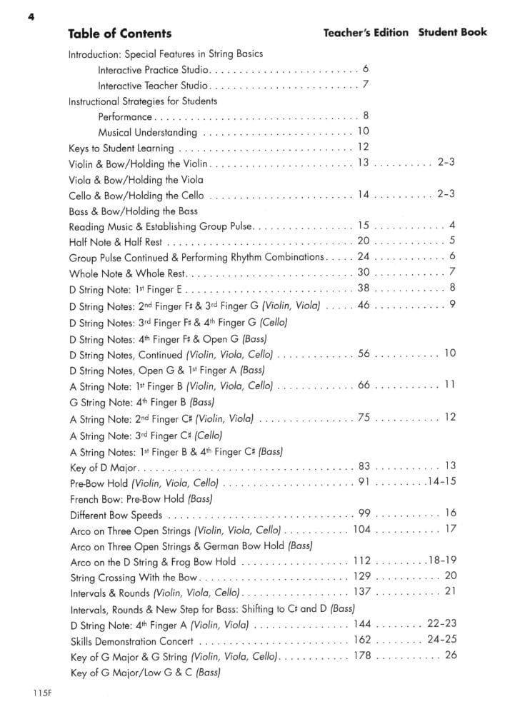 String Basics - Steps to Success for String Orchestra - Book 1 - Conductor Score - Neil A Kjos Music Company - Image 2