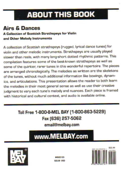 Airs and Dances: A Collection of Scottish Strathspeys - Violin & Fiddle - arranged by Mara Shea - published by Mel Bay - Image 5