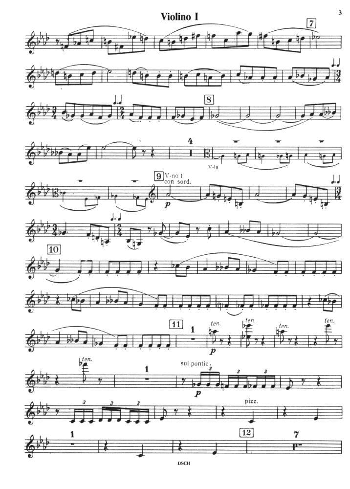 Shostakovich, Dmitri - Quartet No 10 in A flat Major Op 118 Published by DSCH - Image 3