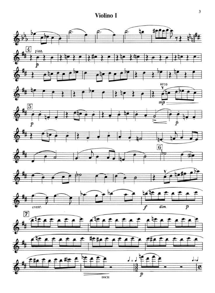 Shostakovich, Dmitri - Quartet No 9 in E-flat, Op 117 - Parts - Published by DSCH - Image 3