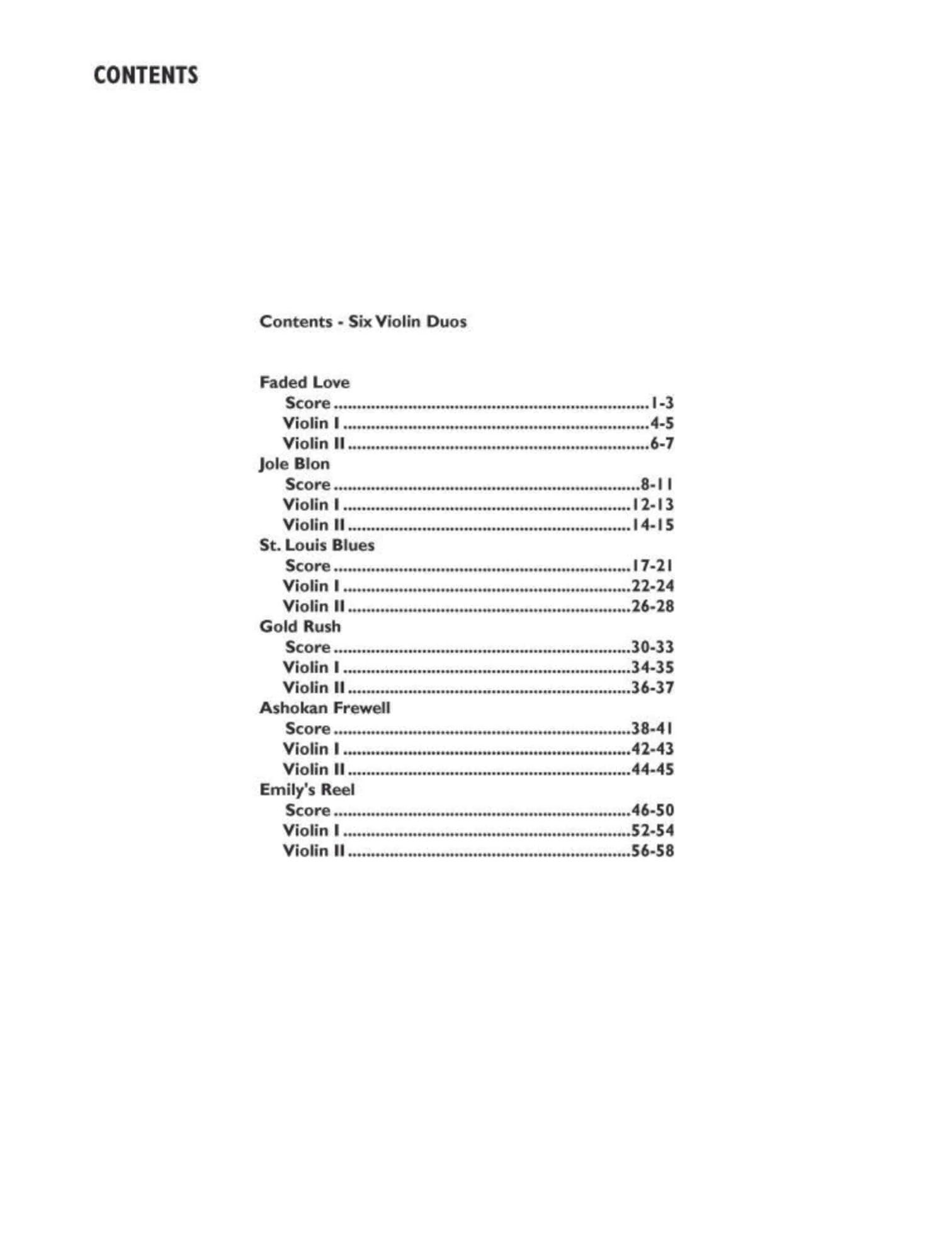 Six Violin Duos - arranged by Mark O'Connor - Digital Download - Image 3
