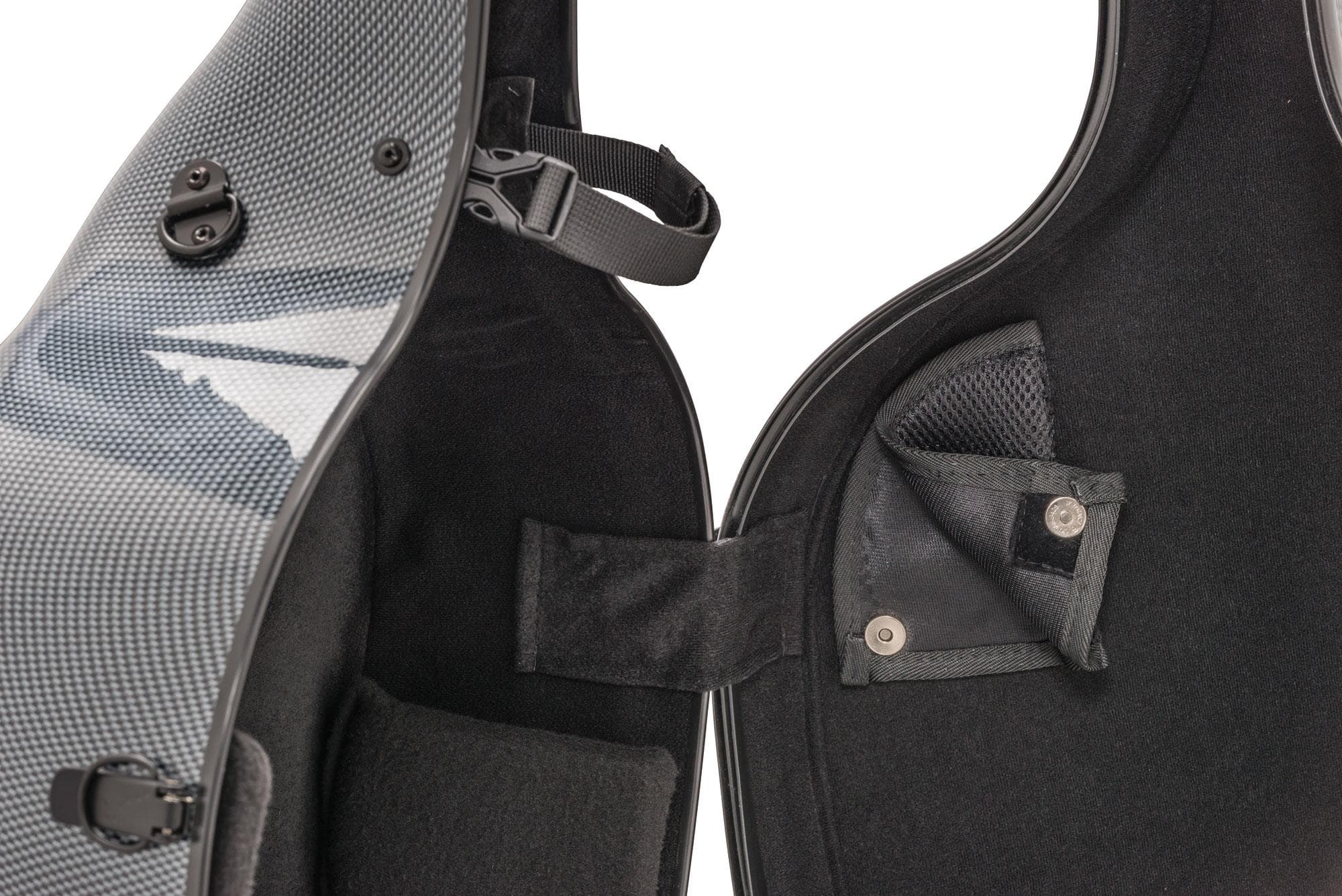 SL Montagnana Carbon Hybrid Cello Case Silver Grey - Image 3