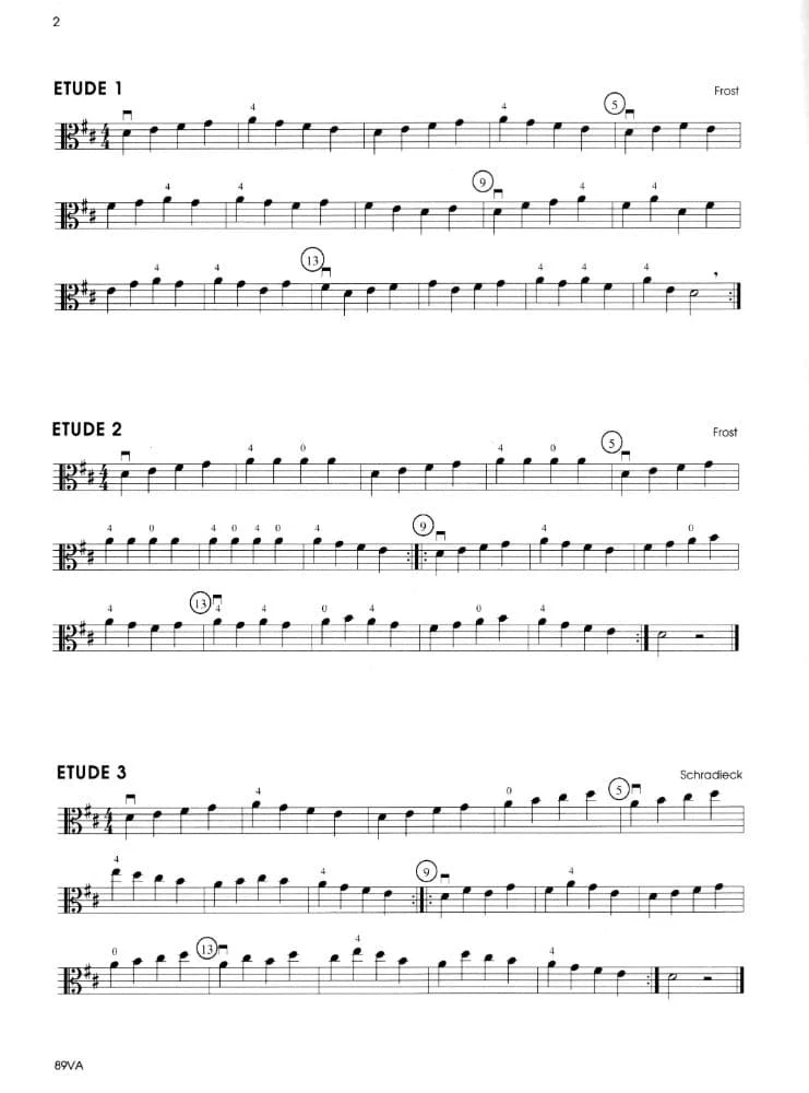 Solos and Etudes Book 1 - Viola By Gerald E Anderson Edited by Robert Frost Published by Neil A Kjos Music Company - Image 3