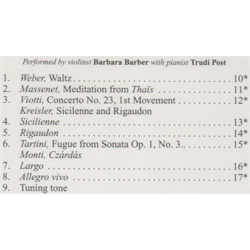 Solos for Young Violinists Volume 5 CD by Barbara Barber Published by Alfred Music Publishing - Image 2