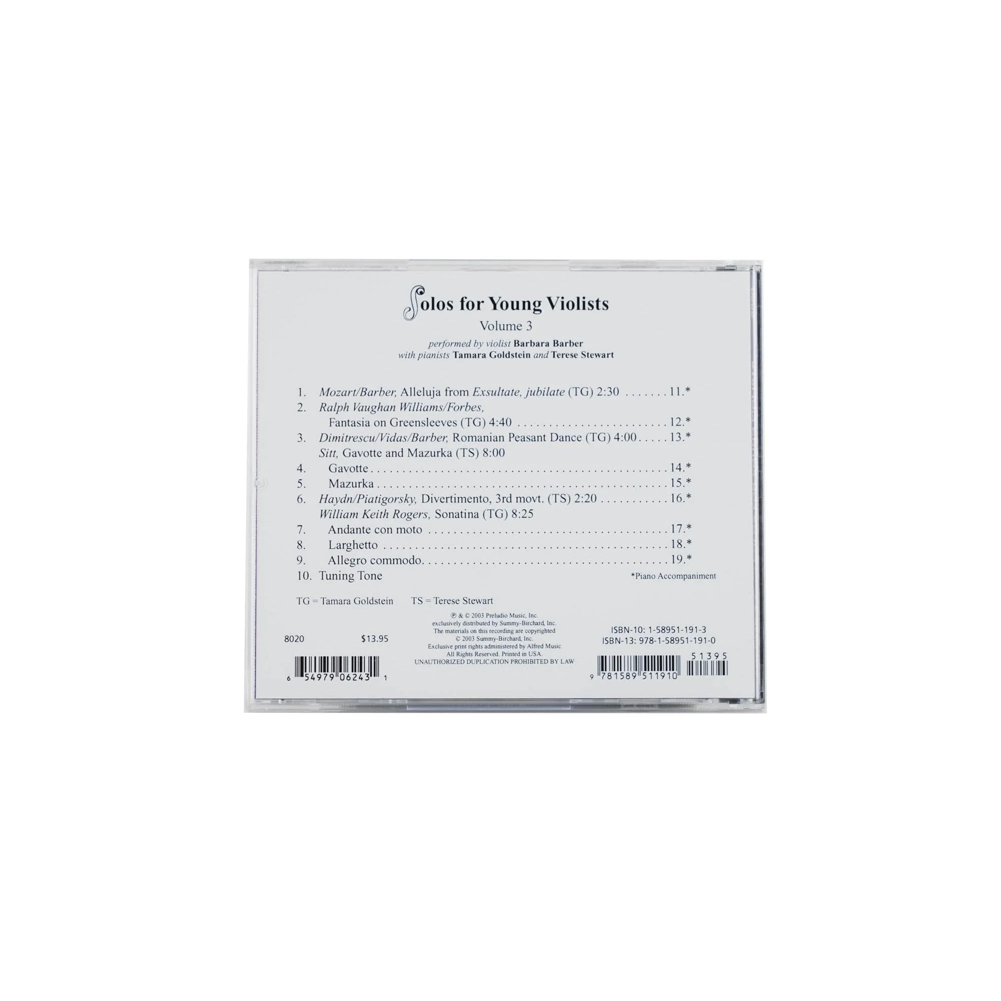 Solos for Young Violists Volume 3 CD by Barbara Barber Published by Alfred Music Publishing - Image 2