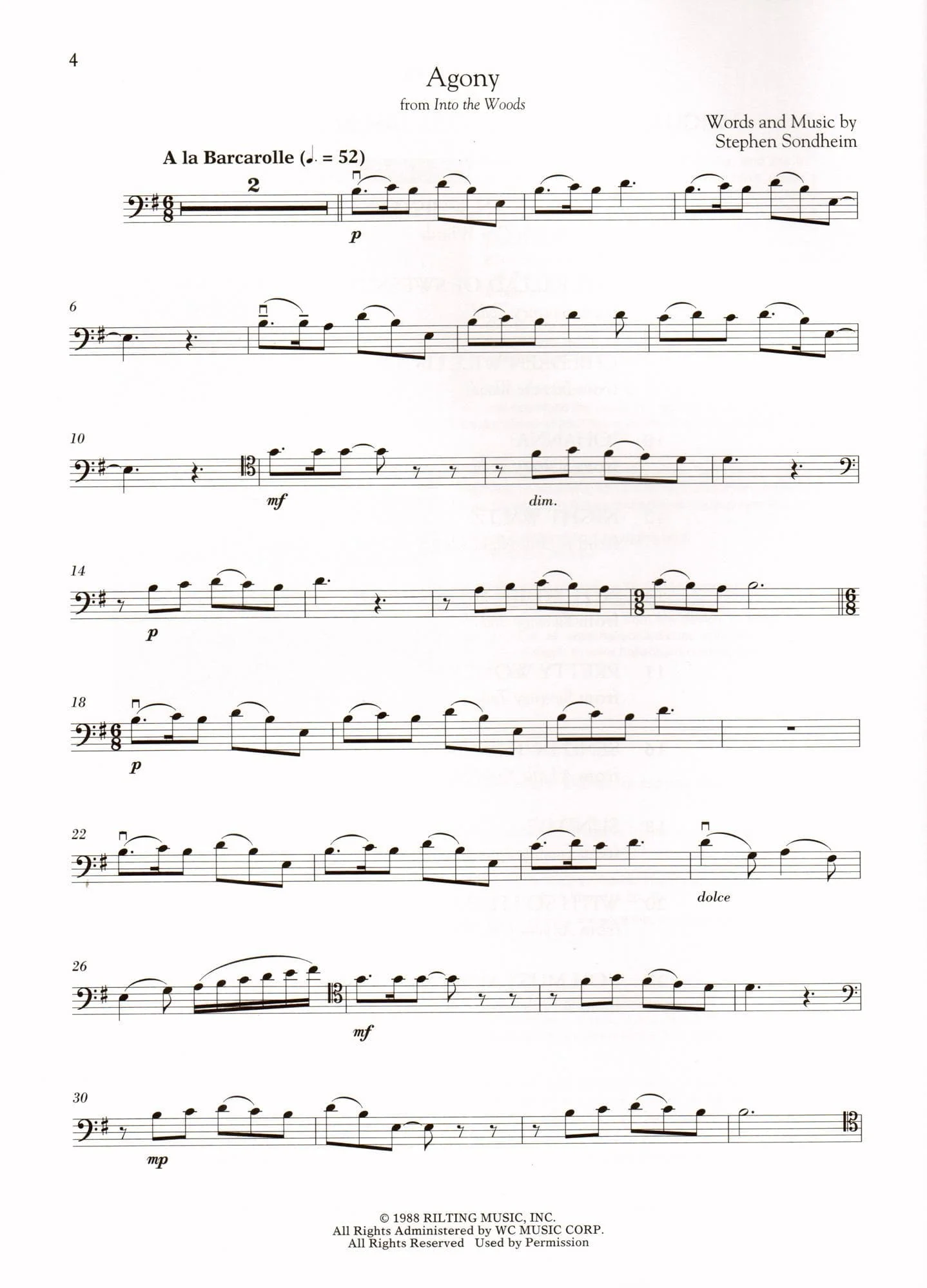 Sondheim for Classical Players - Cello and Piano - with Online Audio Accompaniment/Sheet Music - Hal Leonard - Image 2