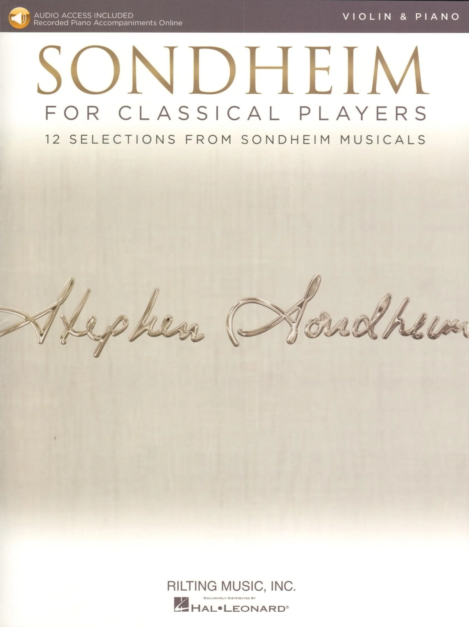 Sondheim for Classical Players - Violin and Piano - with Online Audio Accompaniment/Sheet Music - Hal Leonard