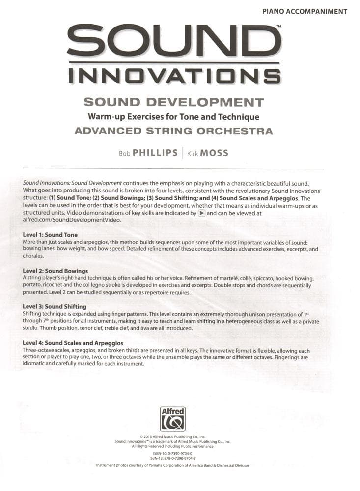 Sound Innovations - Sound Development - Advanced String Orchestra - Piano Accompaniment - Phillips and Moss - Alfred - Image 2