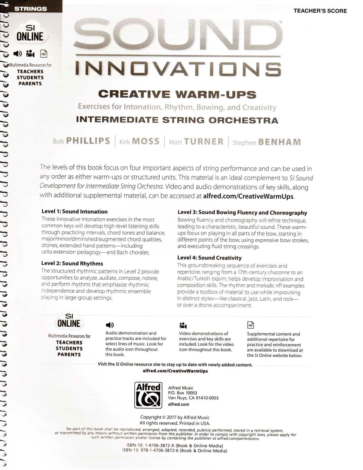 Sound Innovations - Creative Warm-Ups - Teacher's Score - Intermediate String Orchestra Method by Phillips, Moss, Turner, Benham - Alfred - Image 2