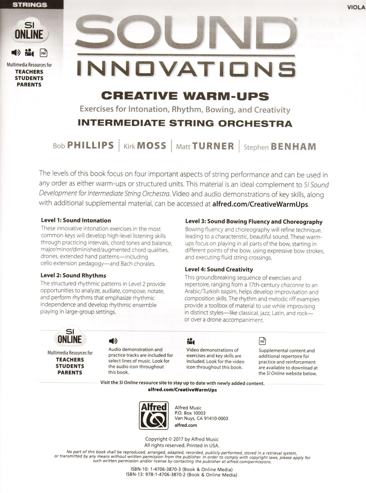 Sound Innovations - Creative Warm-Ups - for Viola - Intermediate String Orchestra Method by Phillips, Moss, Turner, Benham - Alfred - Image 2