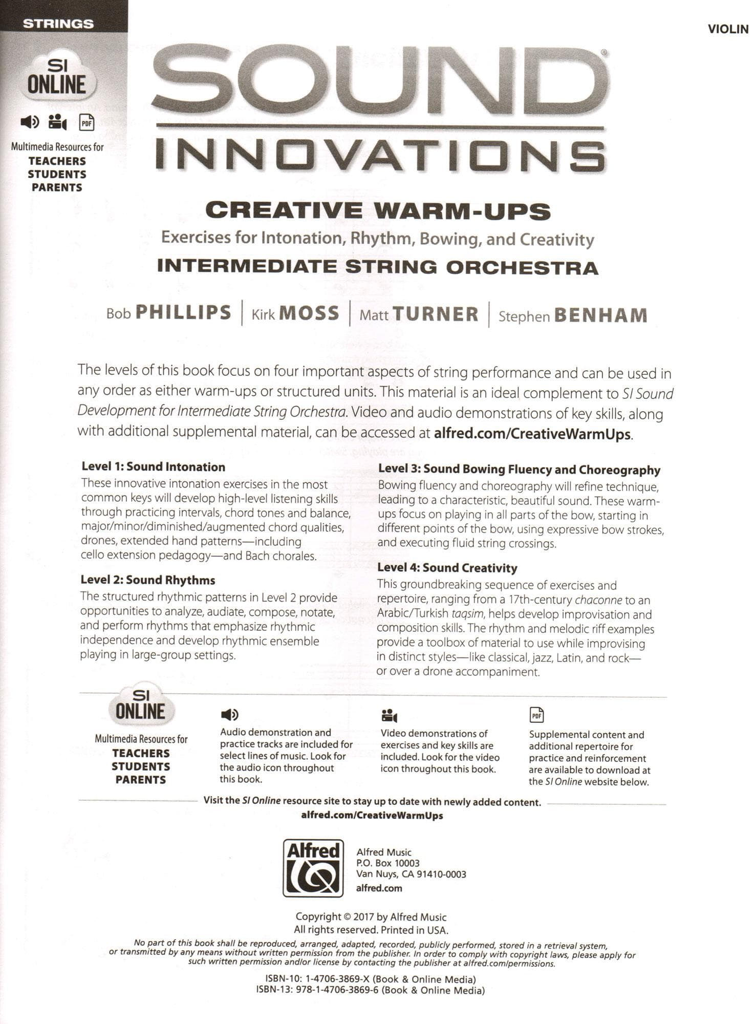 Sound Innovations - Creative Warm-Ups - for Violin - Intermediate String Orchestra Method by Phillips, Moss, Turner, Benham - Alfred - Image 2