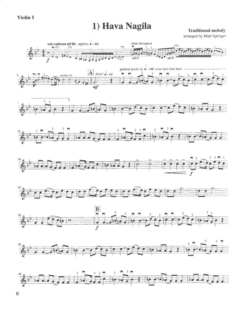 Springer, Matt - Jewish Folksong Suite for String Quartet - Khach-22 Digital Download - Image 2