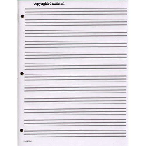 Standard Manuscript Paper. Published by Hal Leonard. - Image 3