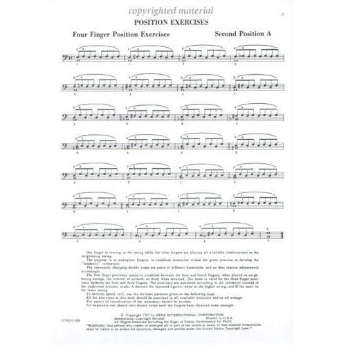 Starker - An Organized Method of String Playing Left Hand Cello Exersizes Published by Peer Music - Image 3
