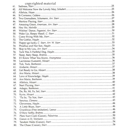 Rounds and Canons Violin Part by William Starr. Published by Alfred Music Publishing. - Image 3