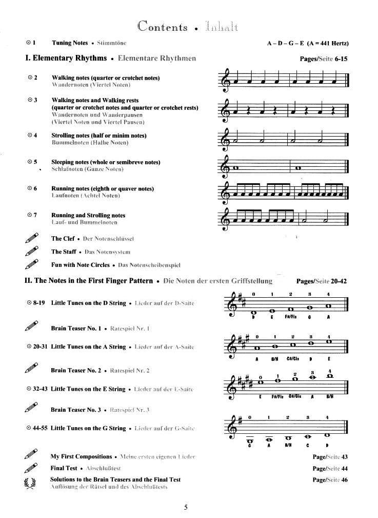 Wartberg, Kerstin - Step By Step My First Note Reading Book - Violin and CD - published by Summy-Brichard - Image 2