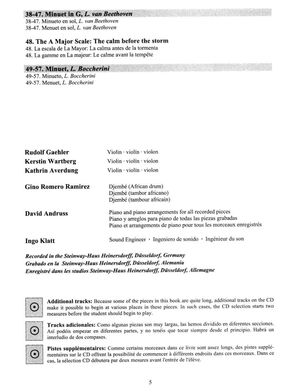 Step by Step Volume 2B CD Only (Mother Tongue Method) Arranged by Kerstin Wartberg For Violin Published by Alfred Music Publishing - Image 3