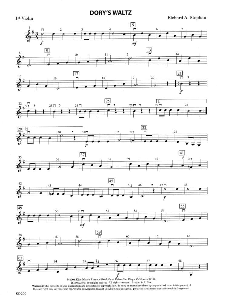 Stephan-Artisty in Strings 1, Dory's Waltz - Image 2