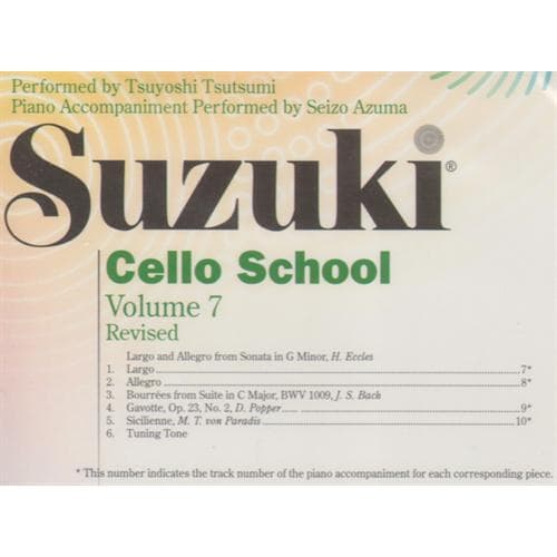 Suzuki Cello School CD, Volume 7, Performed by Tsutsumi - Image 2