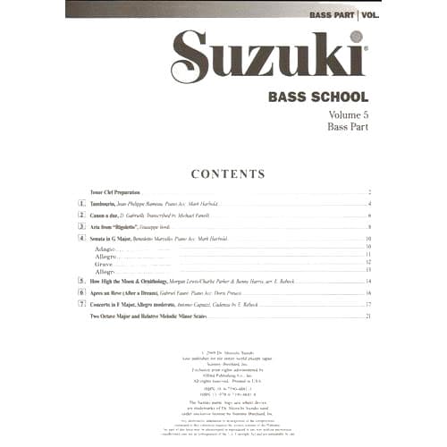 Suzuki Bass School, Volume 5 - Image 3