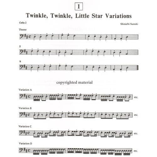 Suzuki Ensembles for Cello, Volume 1 - Image 3