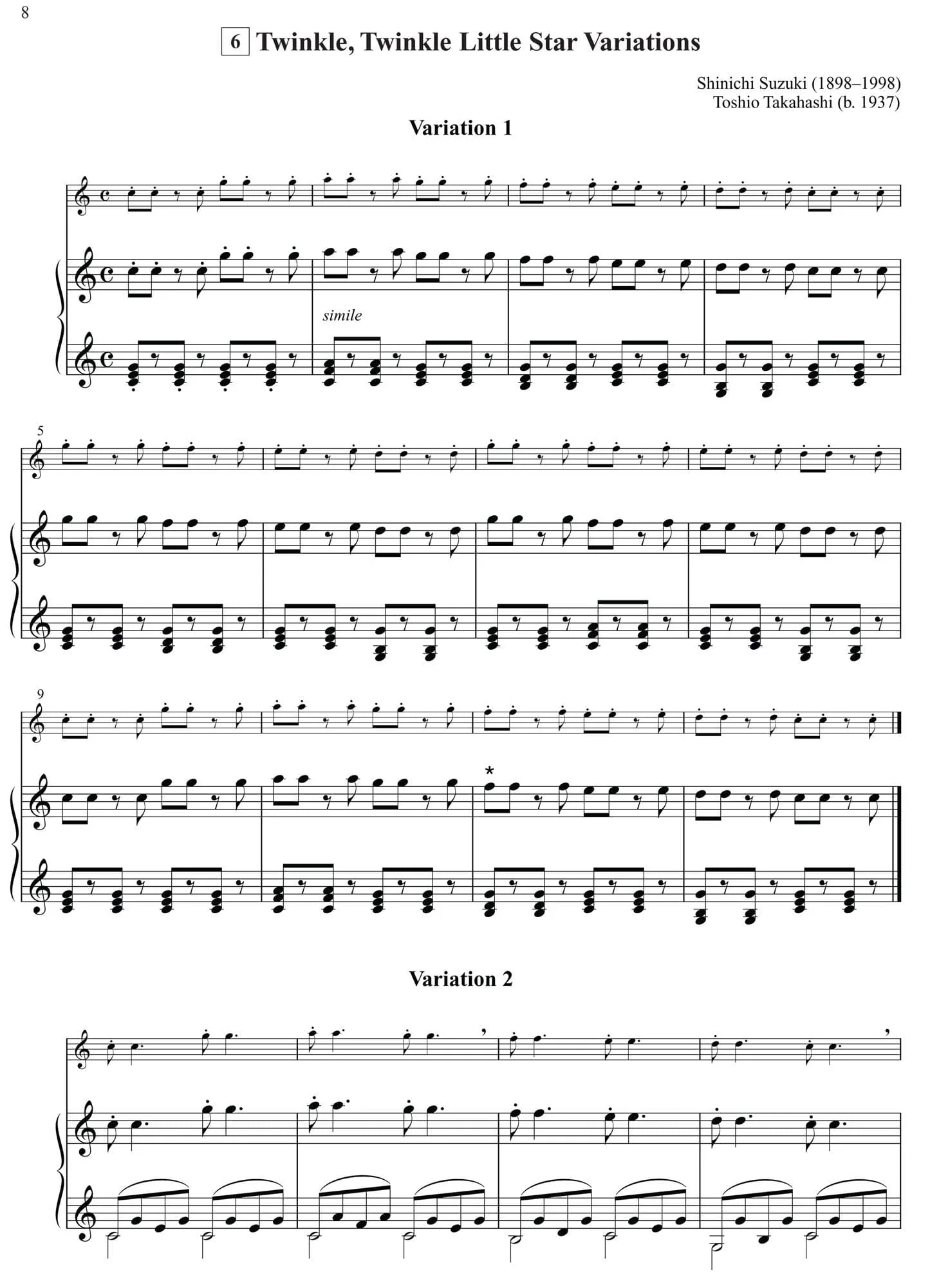 Suzuki Flute School Piano Accompaniment, Volume 1 - Image 3