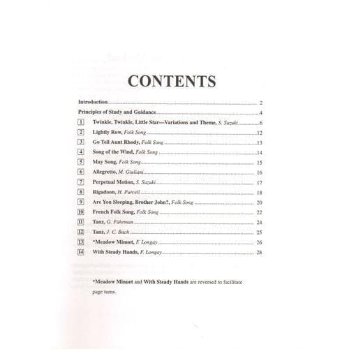 Suzuki Guitar School Guitar Accompaniment, Volume 1 - Image 2