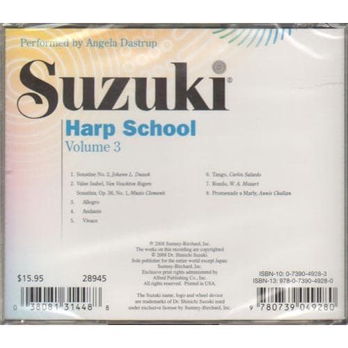 Suzuki Harp School CD, Volume 3, Performed by Dastrup - Image 2