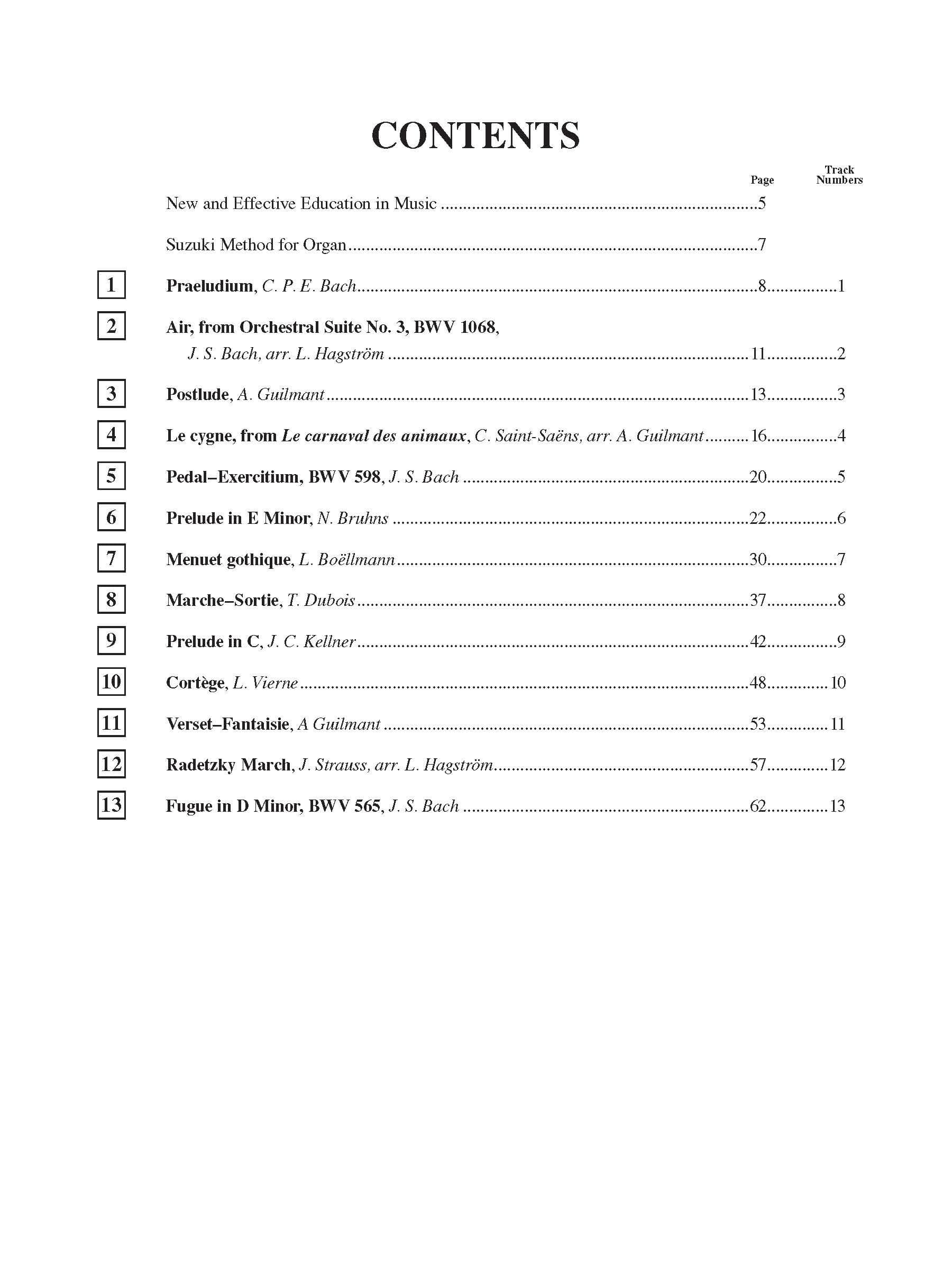 Suzuki Organ School Method Book and CD, Volume 8 - Image 2