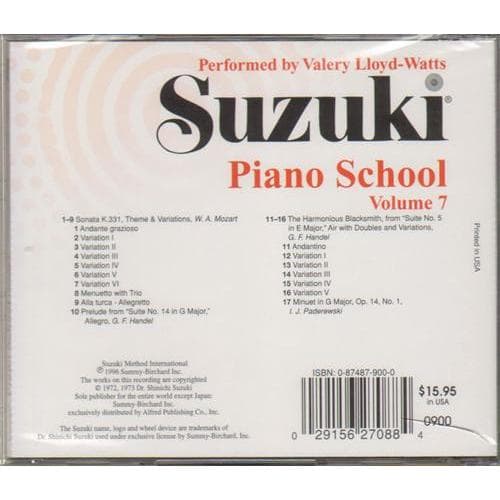 Suzuki Piano School CD, Volume 7, Performed by Lloyd-Watts - Image 2