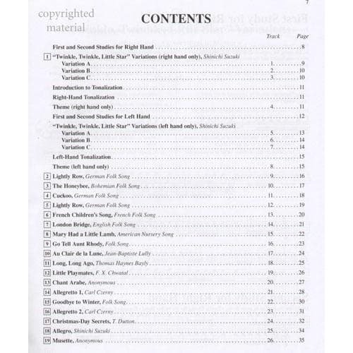 Suzuki Piano School Method Book and CD, Volume 1, Performed by Azuma - Image 2