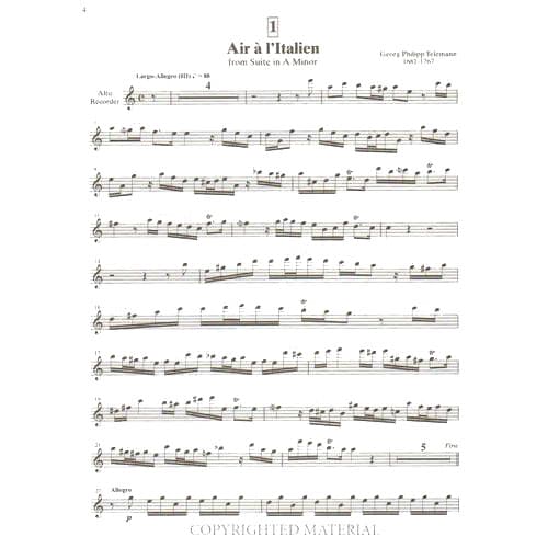 Suzuki Recorder School, Volume 6, Alto or Soprano - Image 3