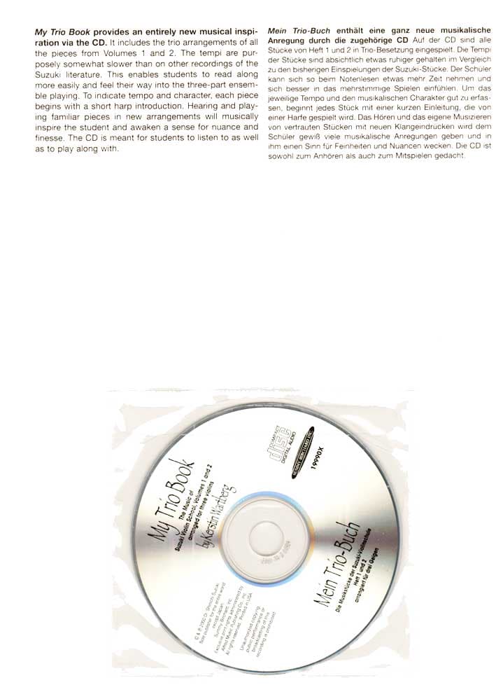 My Trio Book (Mein Trio-Buch), Volume 1 - CD - Image 3