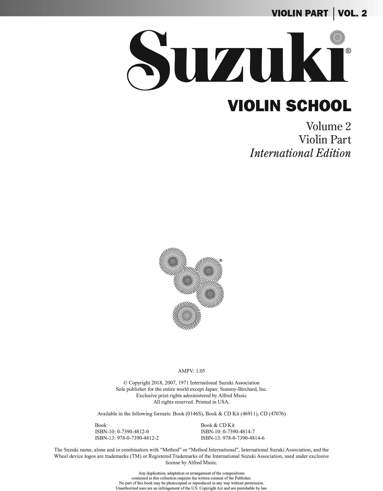 Suzuki Violin School Method Book and CD, Volume 2, Performed by Hilary Hahn - Image 2