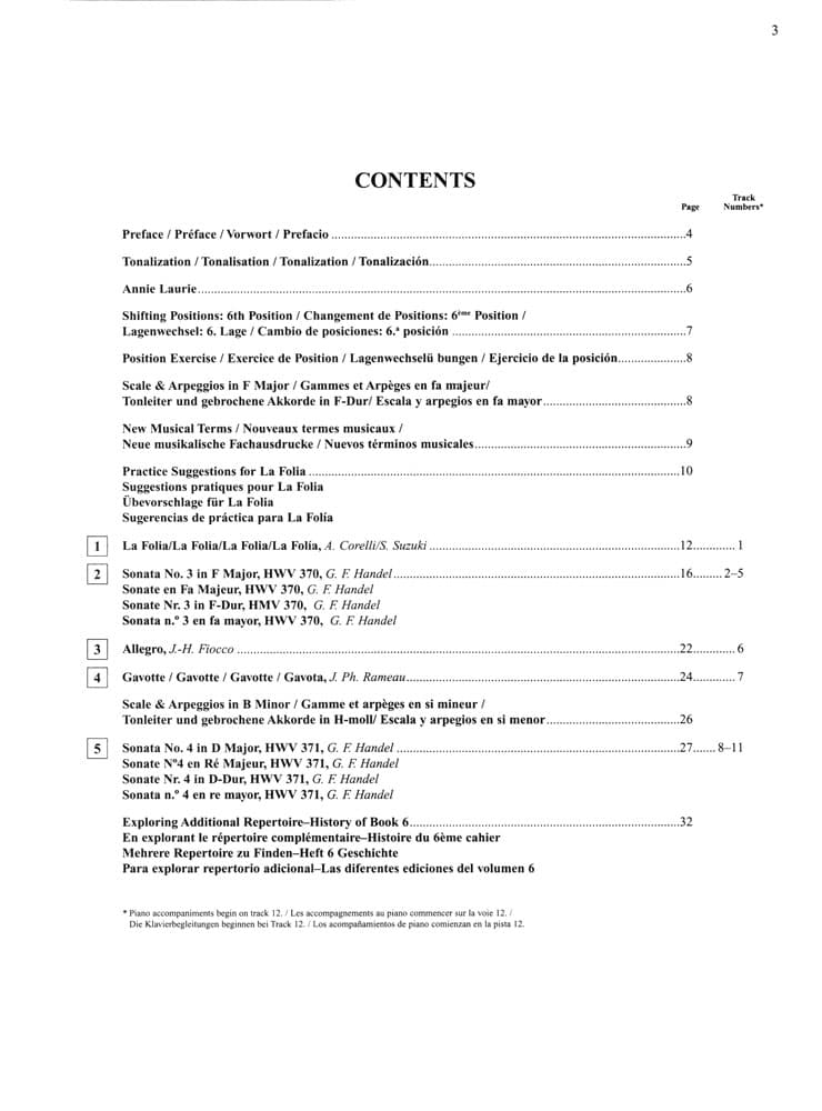 Suzuki Violin School Method Book and CD, Volume 6 - Image 2