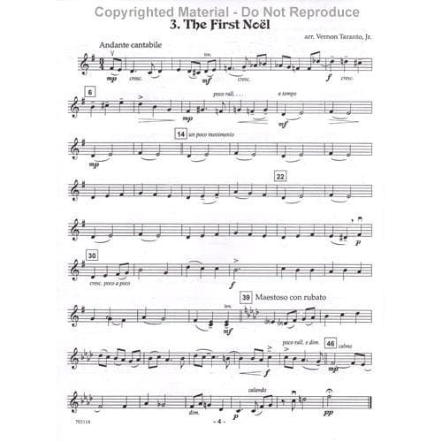 Christmas Album for String Quartet - Set of Parts - arranged by Vernon Taranto - Latham Music - Image 3