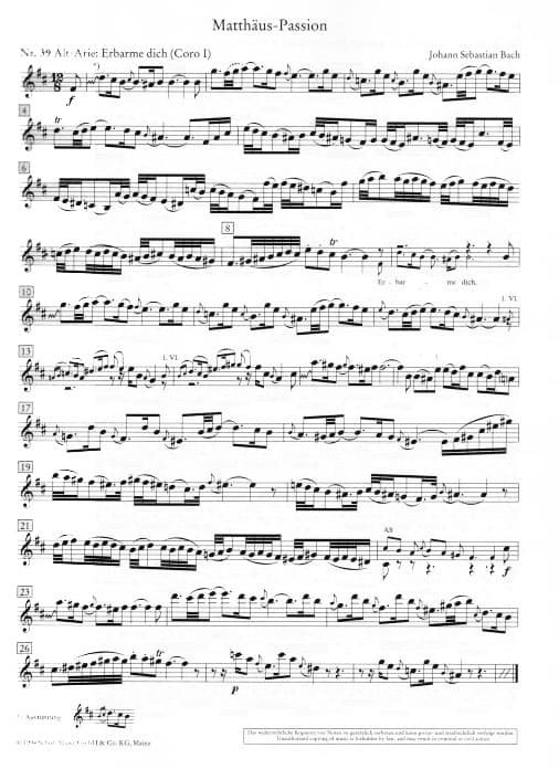 Various - Test Pieces For Orchestral Auditions, Violin, Volume 1 - edited by Karin Boerries, Artur F Wendt - Schott - Image 3