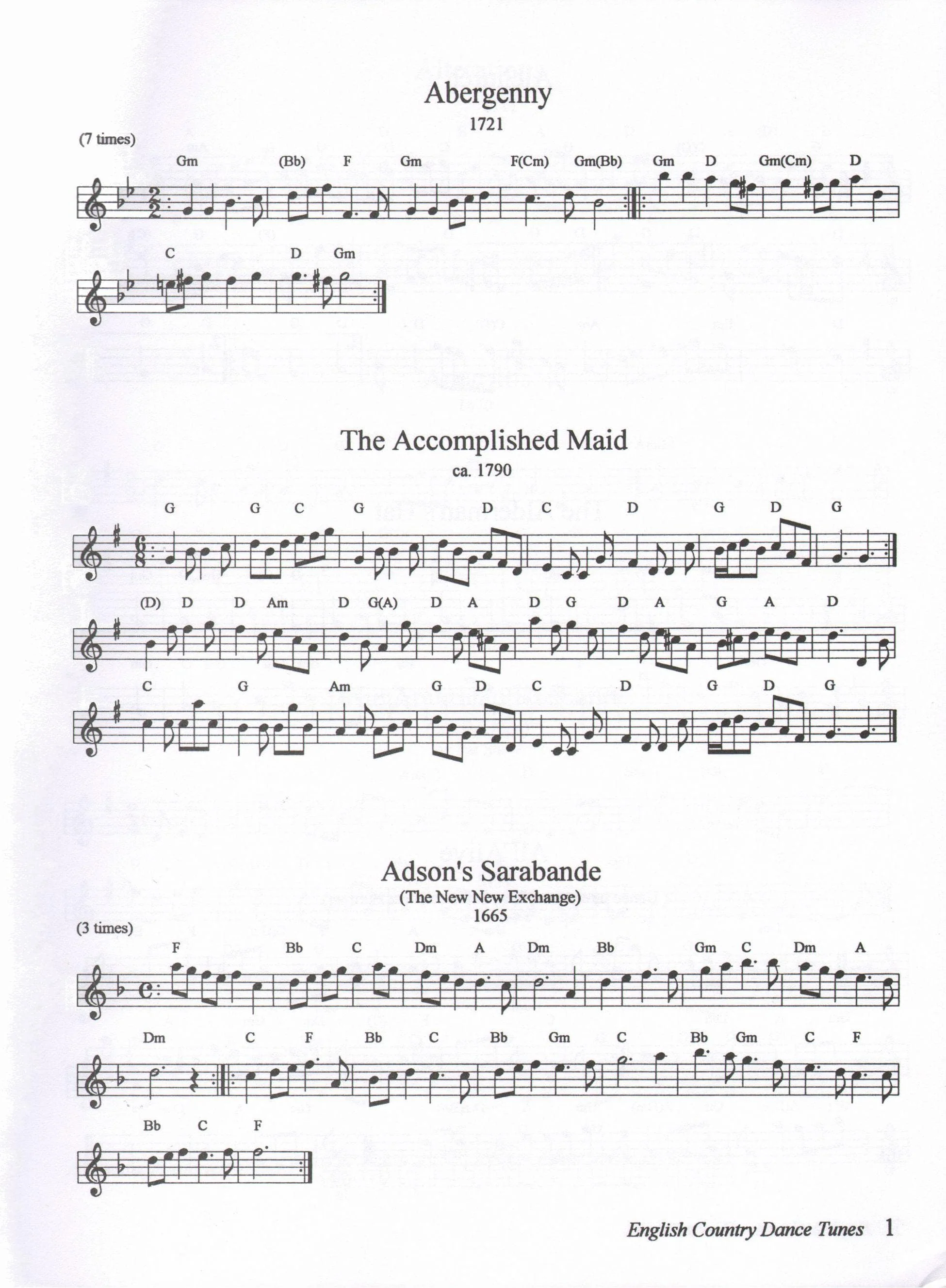 The Barnes Book of English Country Dance Tunes - Volume 1 - Image 3