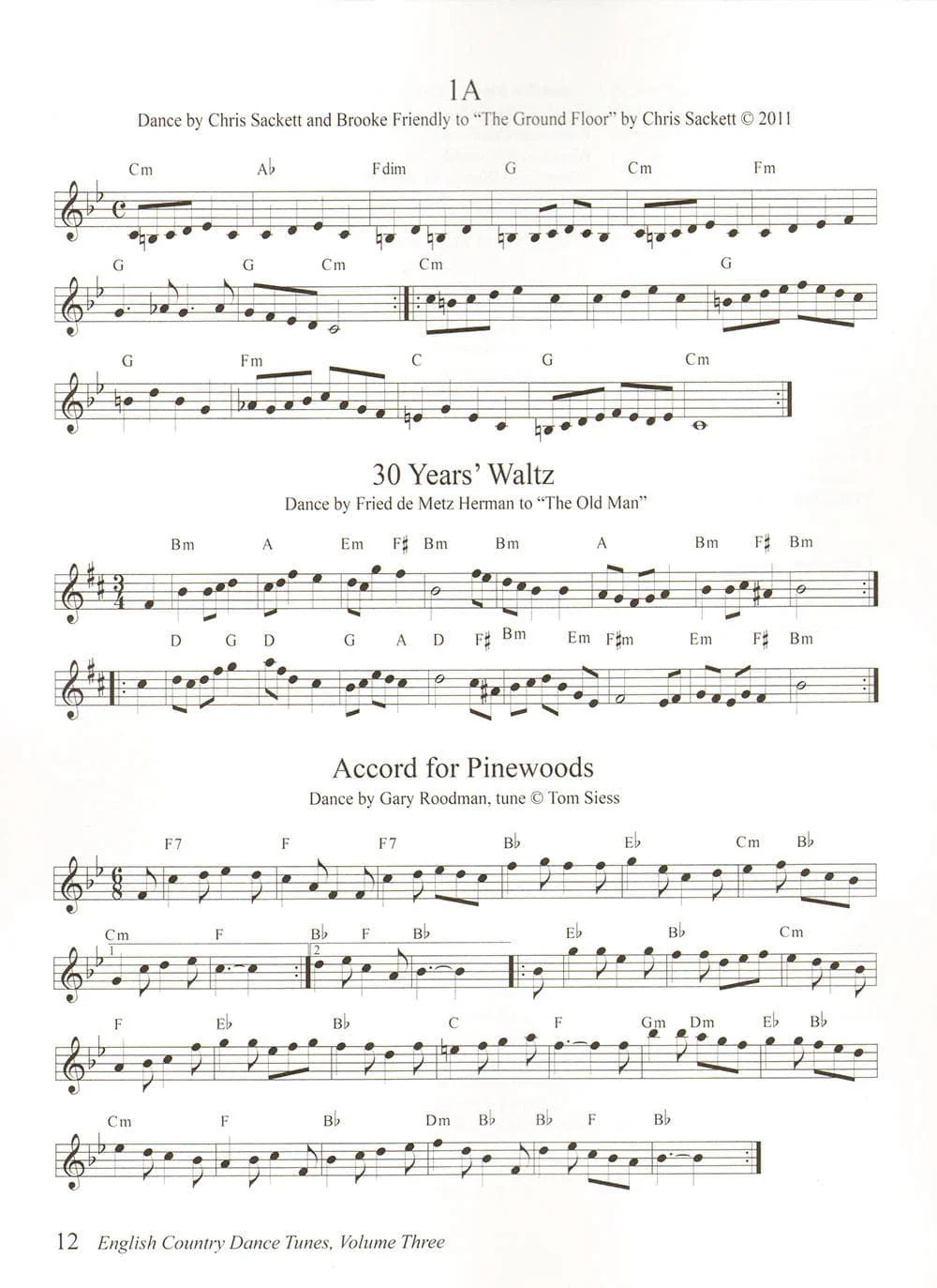 The Barnes Book of English Country Dance Tunes - Volume 3 - Image 3