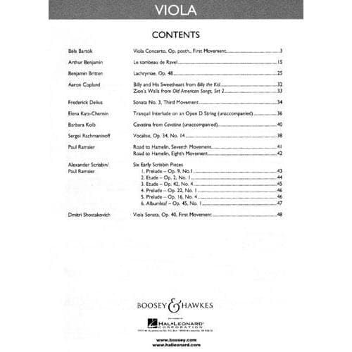 The Boosey & Hawkes Viola Anthology: 13 Pieces by 11 Composers - Viola and Piano - Boosey & Hawkes Edition - Image 2