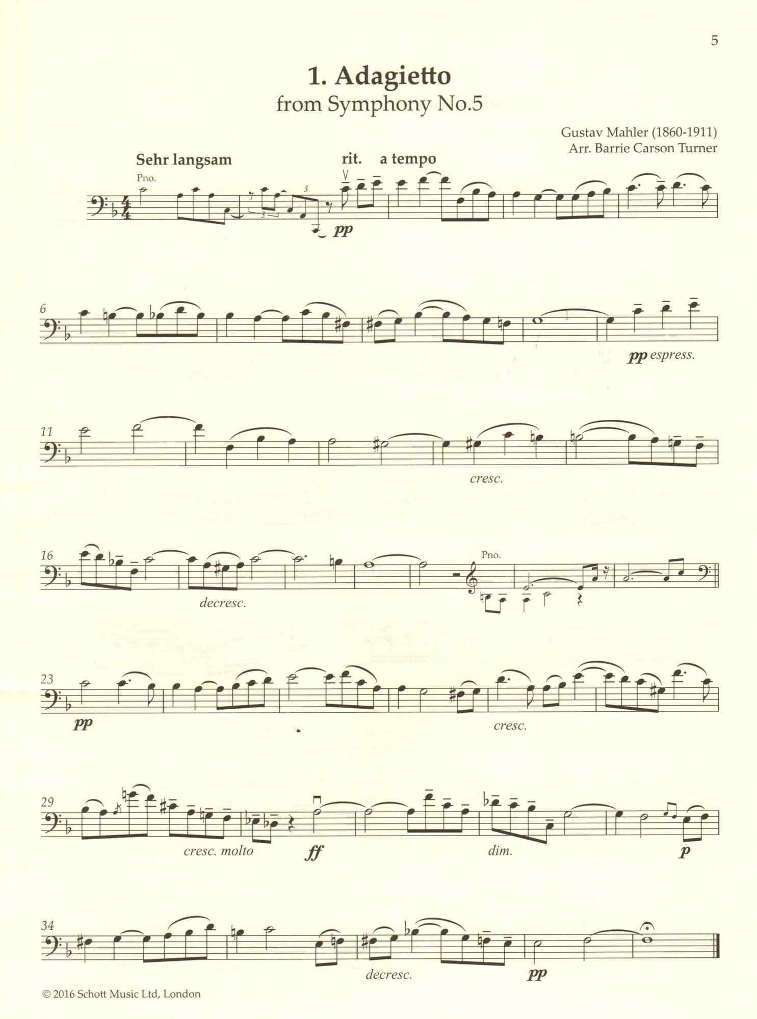The Cello Playlist - 50 Popular Classics - arranged by Barrie Carson Turner - for Cello with Online Audio or Printable Piano Accompaniment - Schott - Image 3