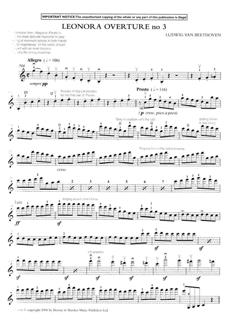 The Orchestral Violinist, Book 1  Edited by Rodney Friend Published by Boosey & Hawkes - Image 3