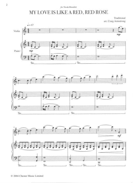 The Violin: A Collection of New and Recent Repertoire - Violin and Piano - published by Chester Music - Image 3