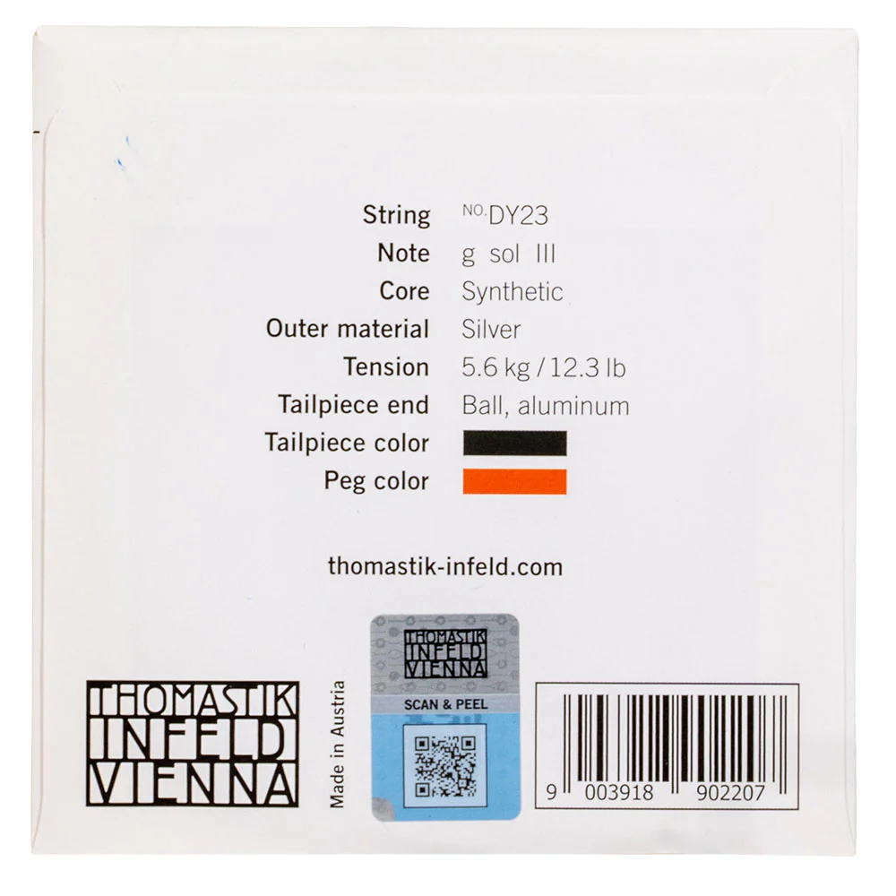 Thomastik-Infeld Dynamo Viola G-String - 15"-16.5" Size - Medium Gauge - Image 2