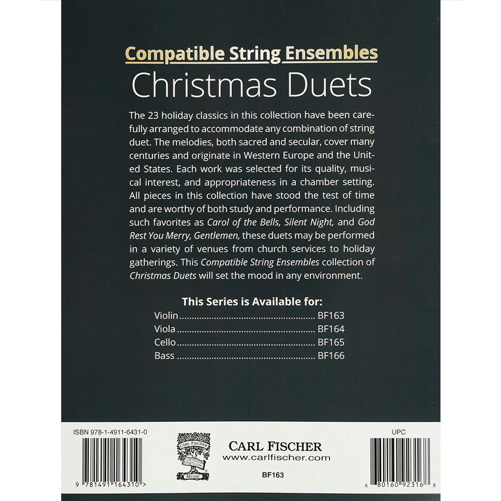 Todd Parrish - Compatible String Ensembles: Christmas Duets 23 Easy- to Medium-Level Holiday Arrangements for Any Combination of String Instruments Violin - Image 2