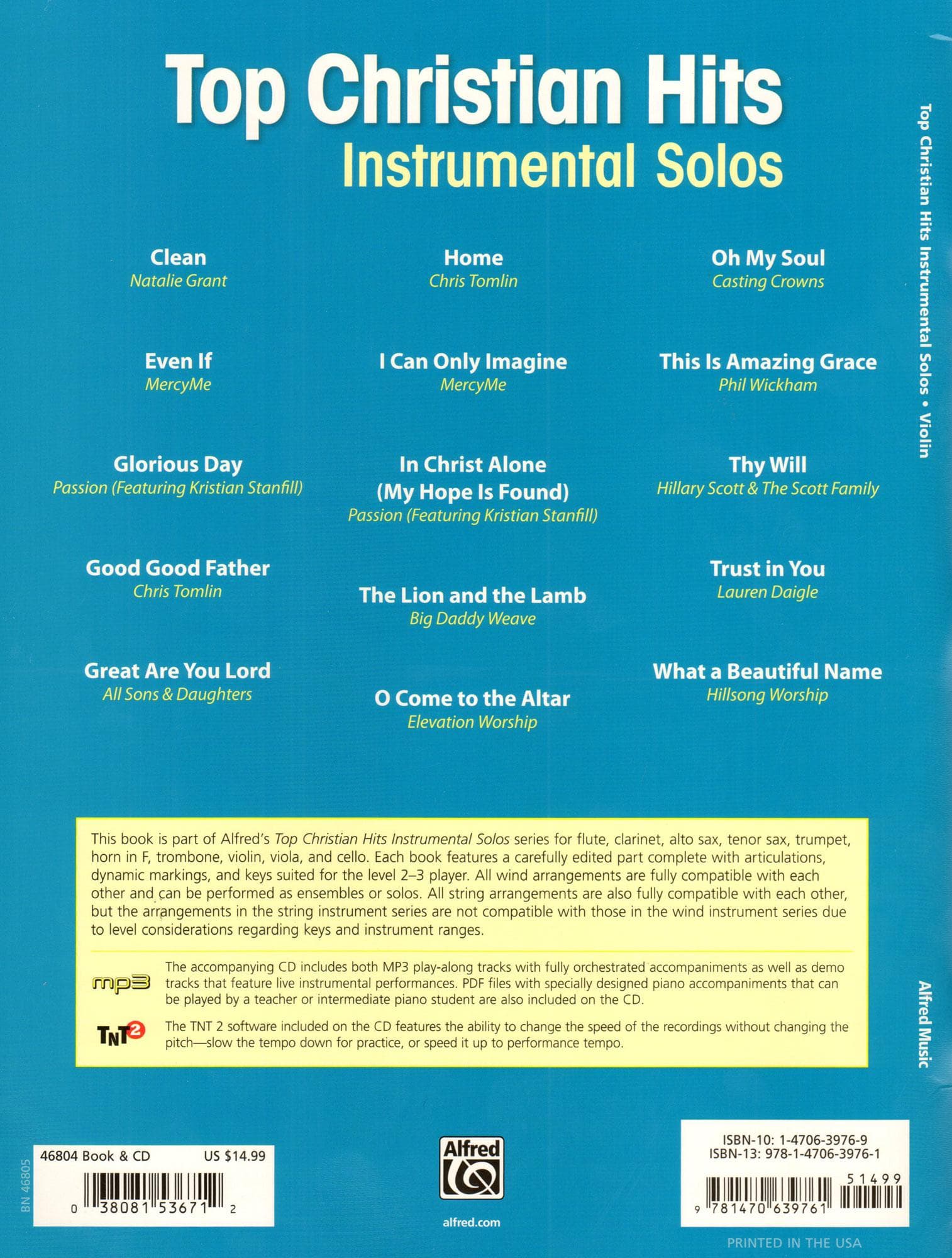 Top Christian Hits: Instrumental Solos - Violin Solo w/Accompaniment - Alfred Publishing Co. - Image 4